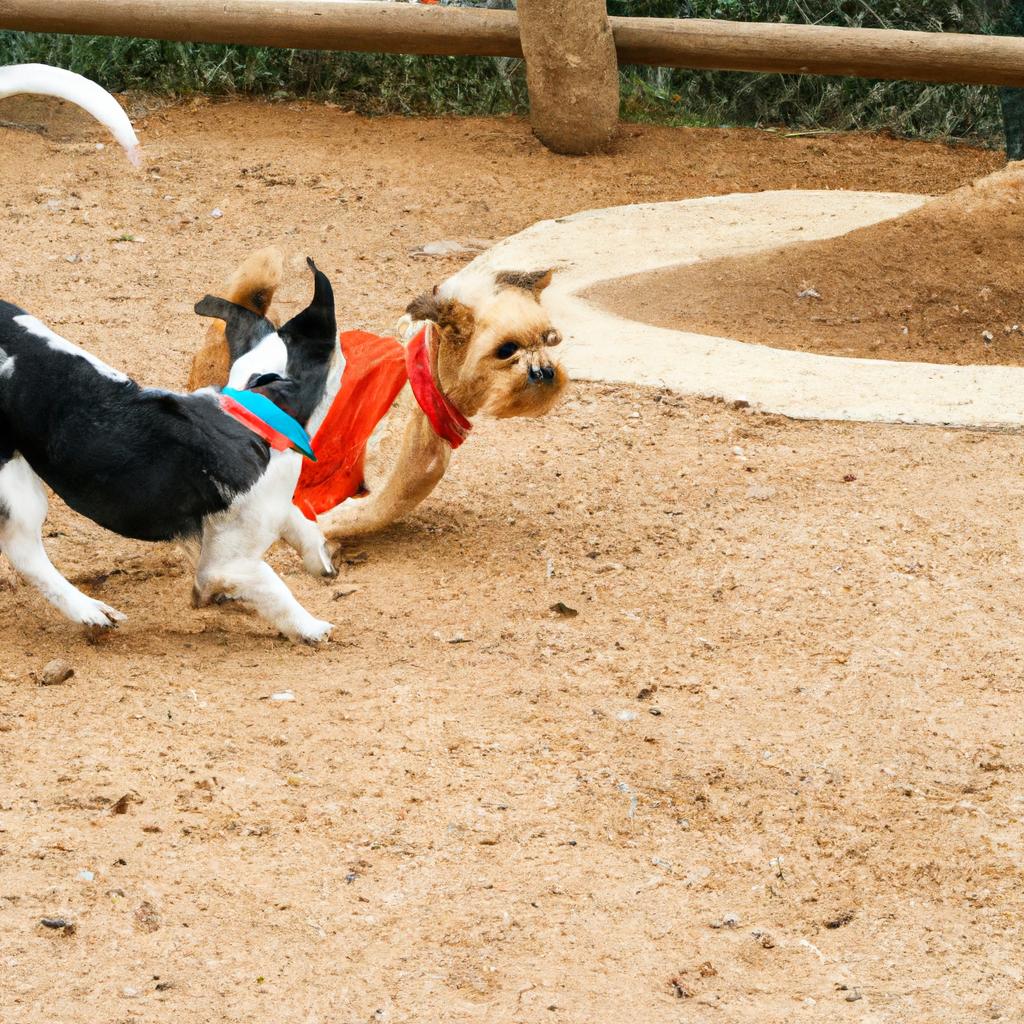 大型犬専用のドッグラン