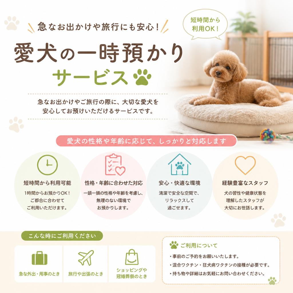 一時預かりサービスで安心