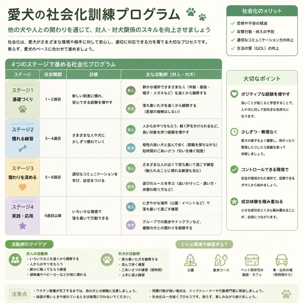犬の社会化訓練で安心な成長を