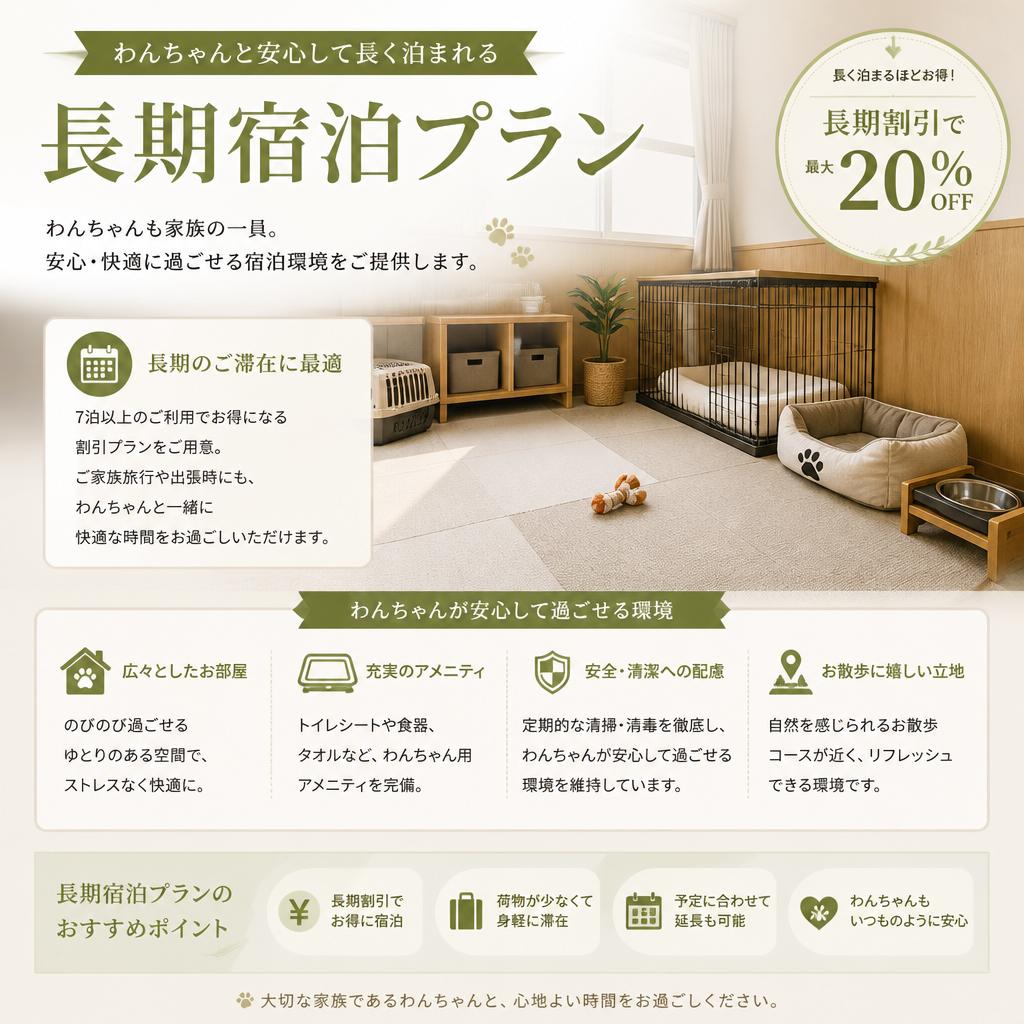充実した長期宿泊プラン