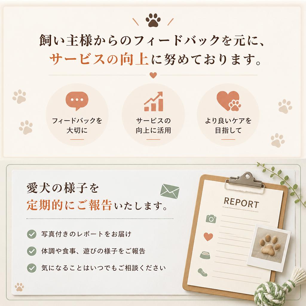 飼い主様の声を大切に