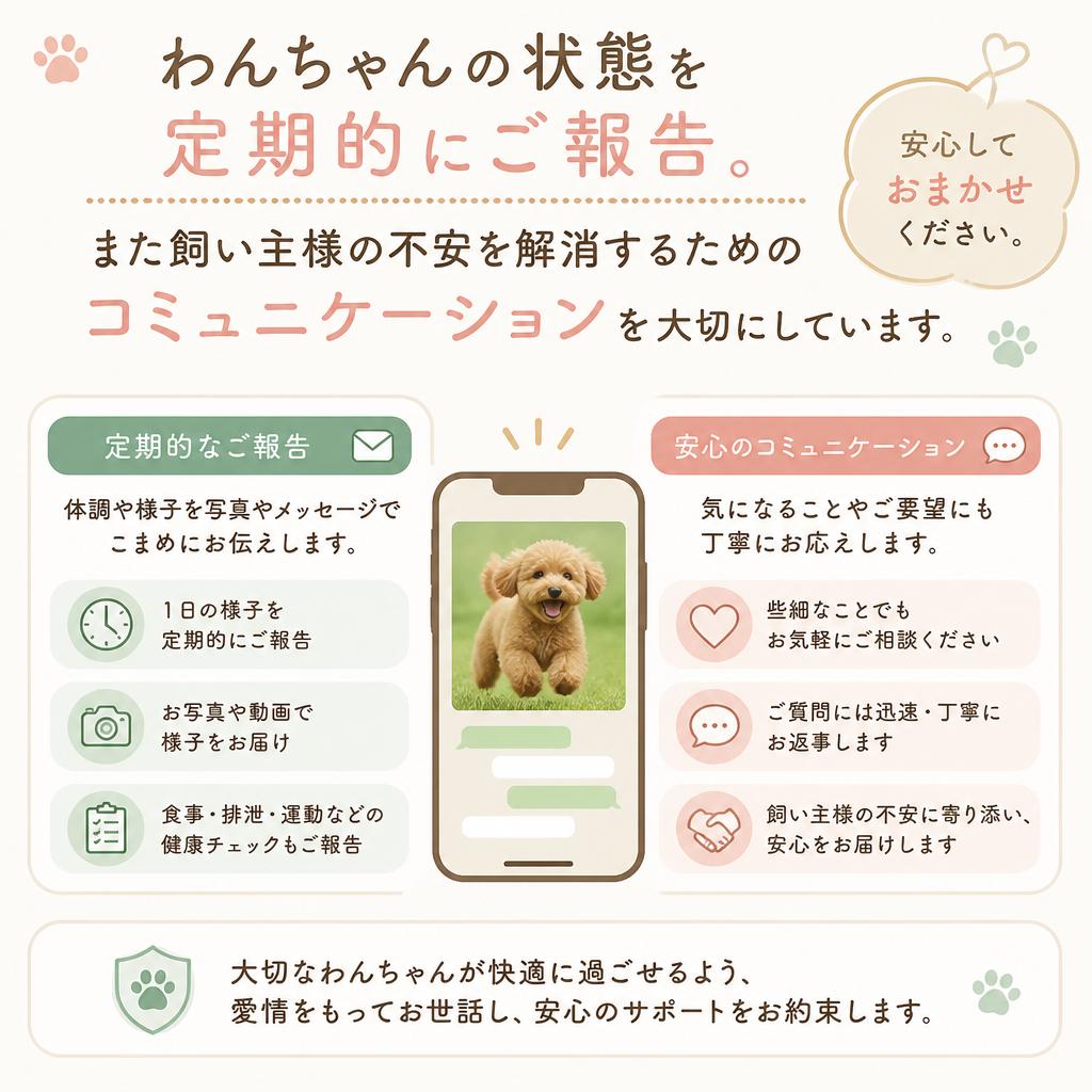 丁寧なコミュニケーションとサポート
