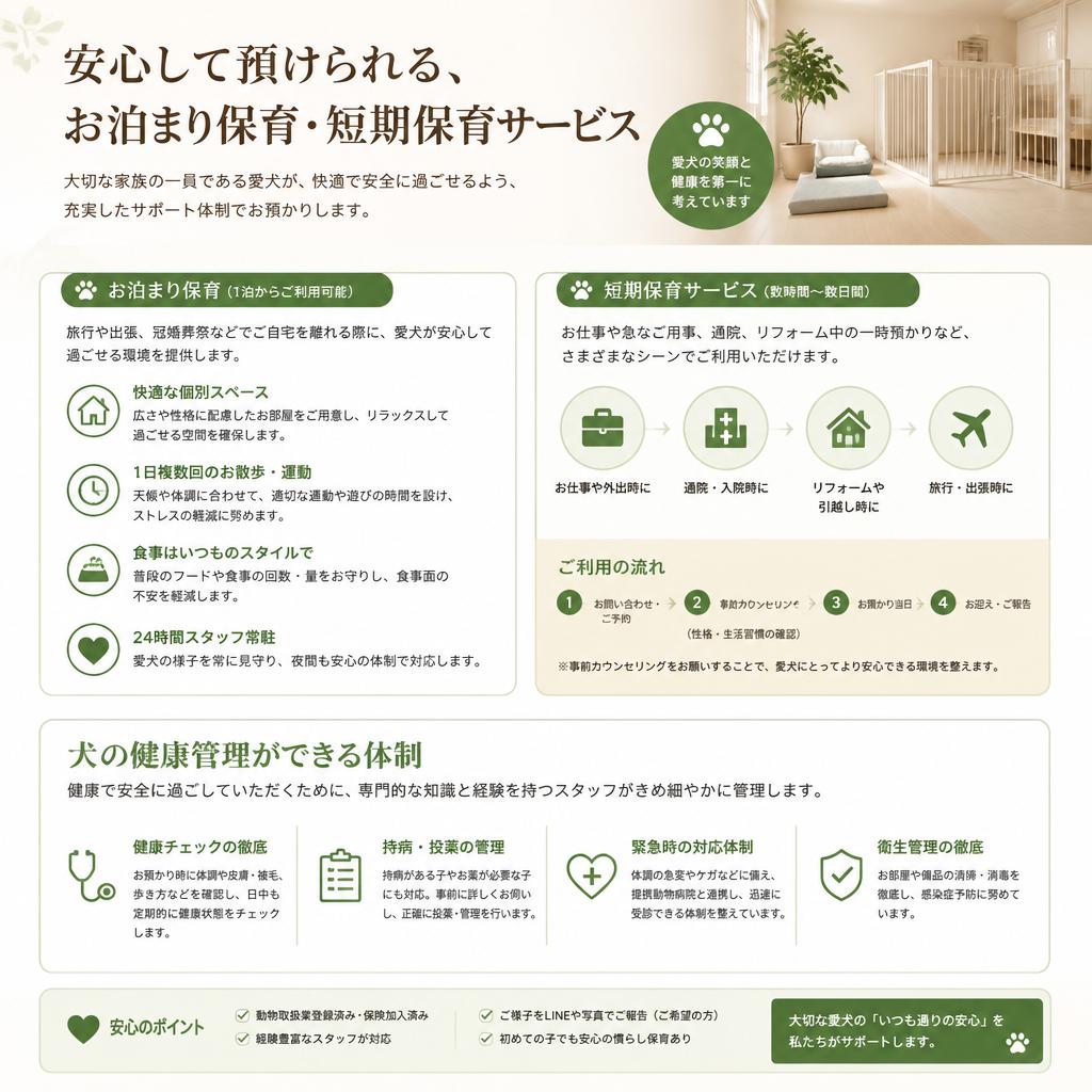 充実したサービス内容