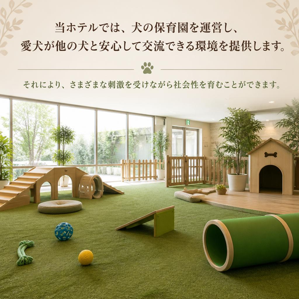 犬の保育園で社会性を育む