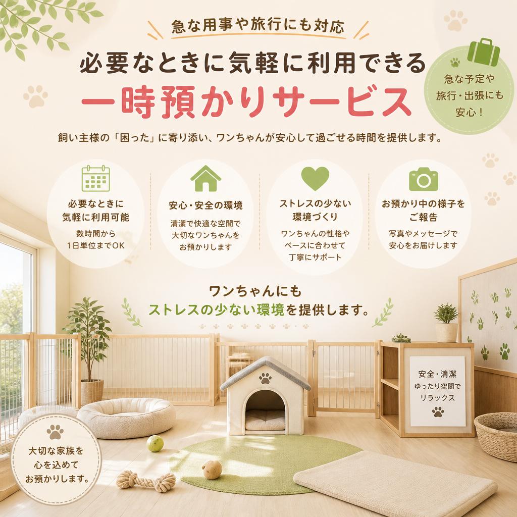 一時預かりサービスの魅力