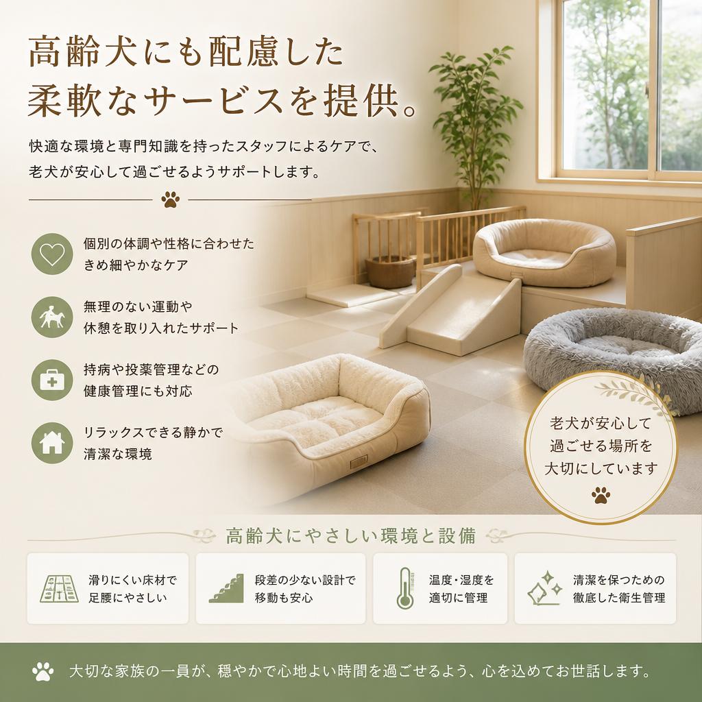 老犬への特別ケア