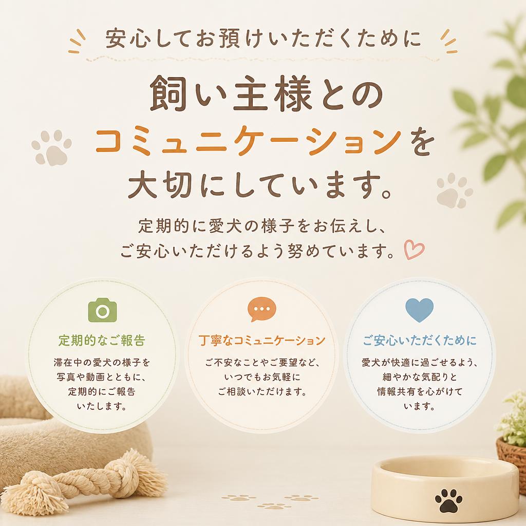 飼い主様とのコミュニケーション