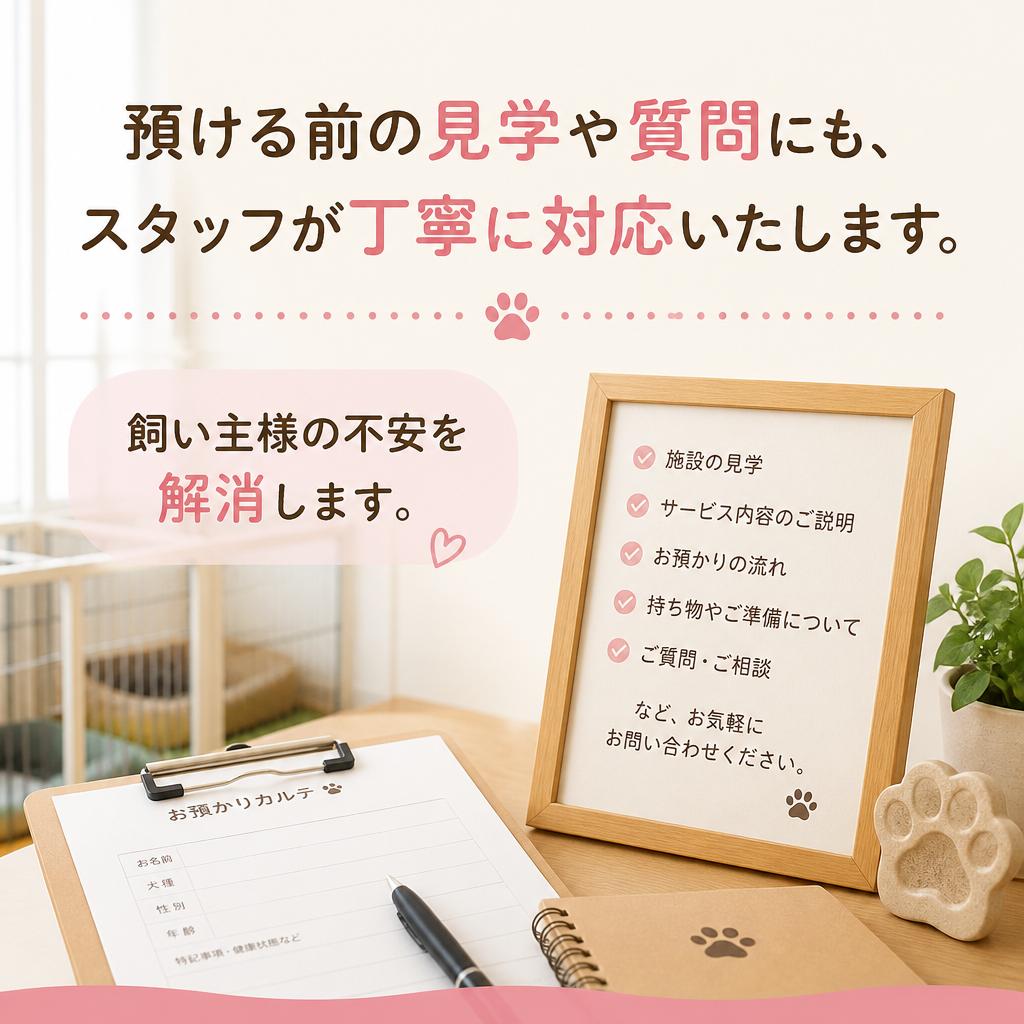 お預けの際のサポート体制