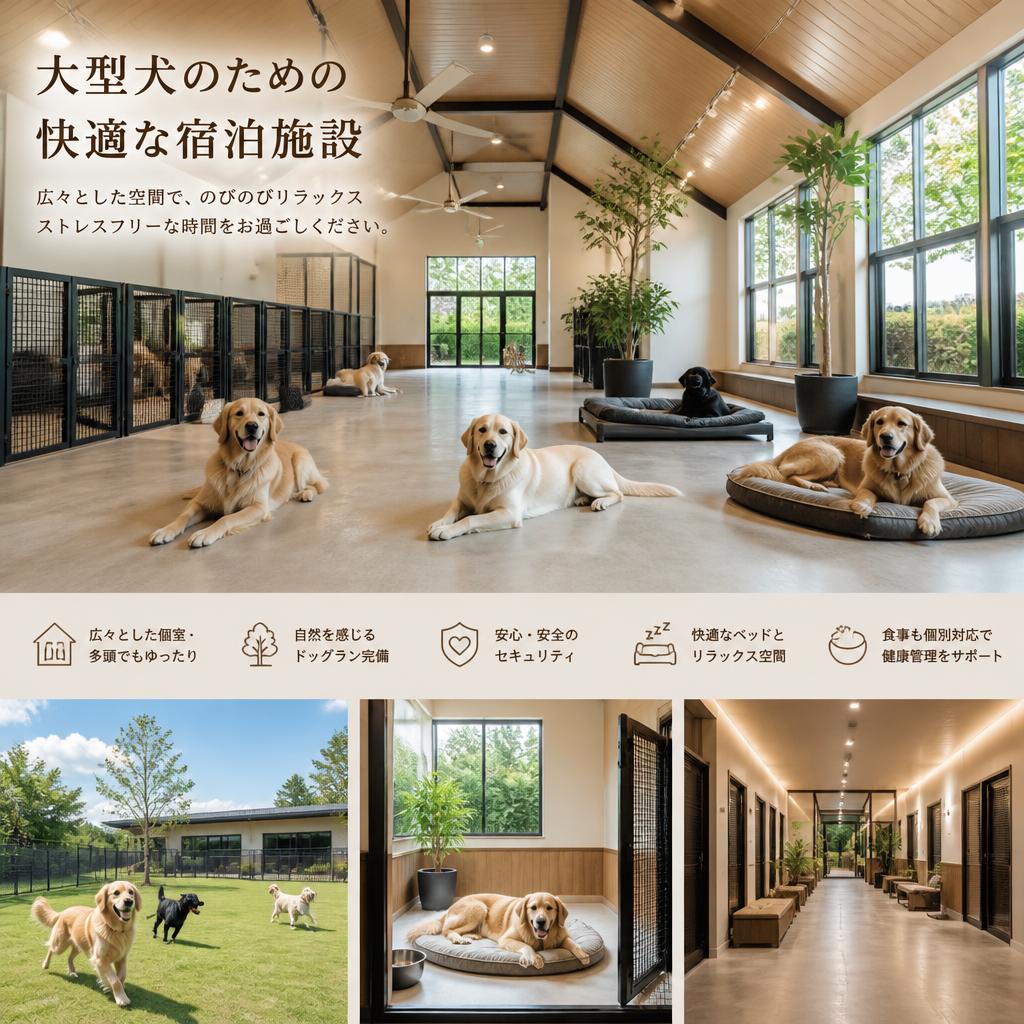 大型犬専用の快適空間
