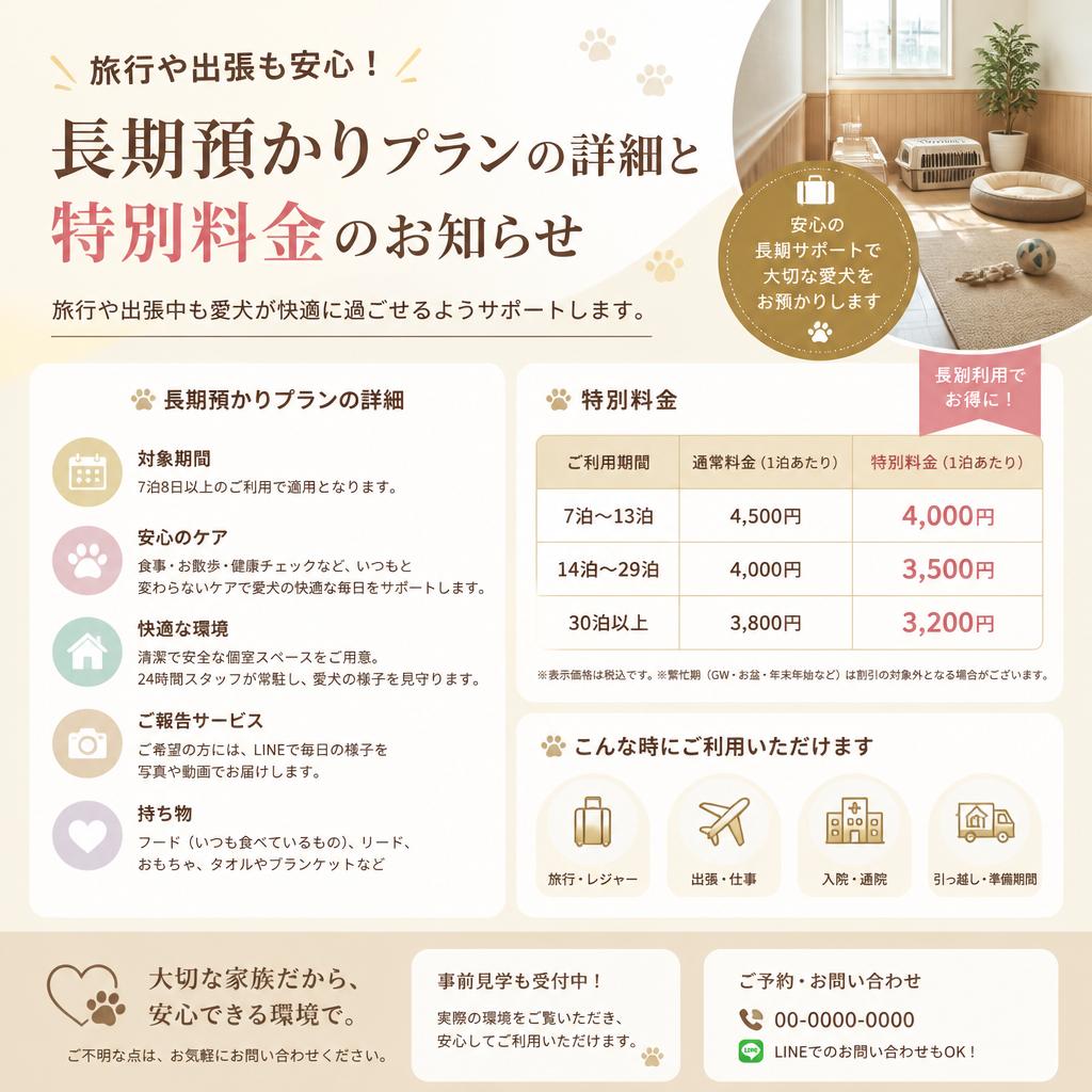 ロングステイプランがリーゾナブル！