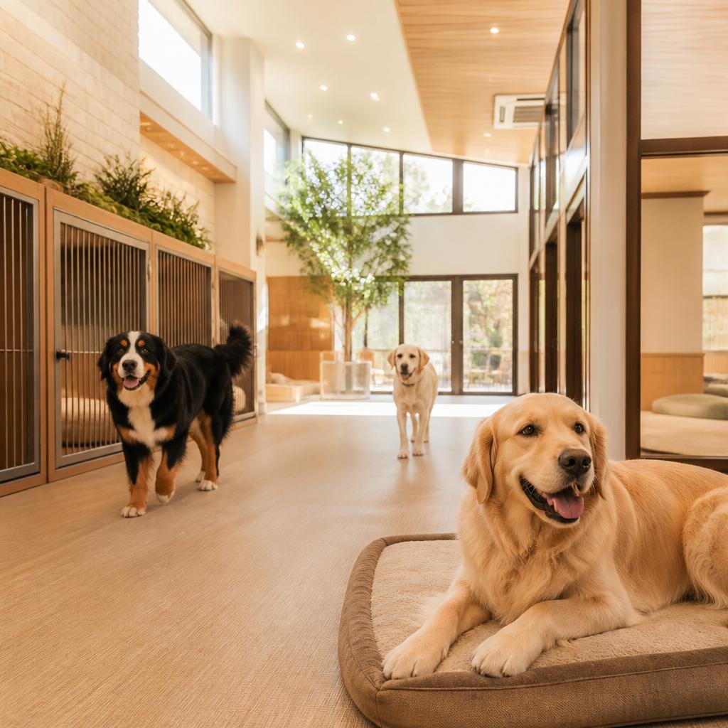 大型犬も安心してお預けできる、信頼のペットホテル