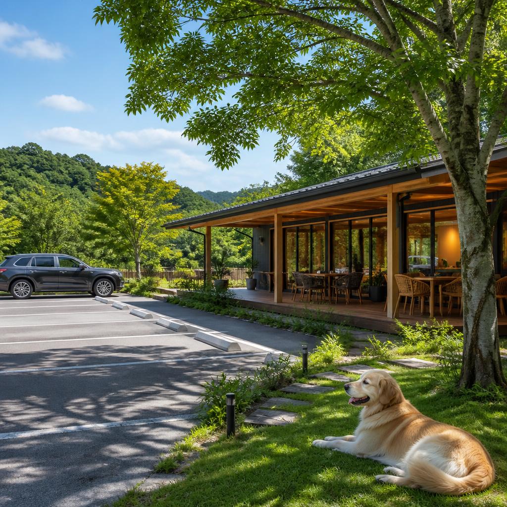 大型犬も安心！駐車場完備の愛犬同伴施設で特別なひとときを