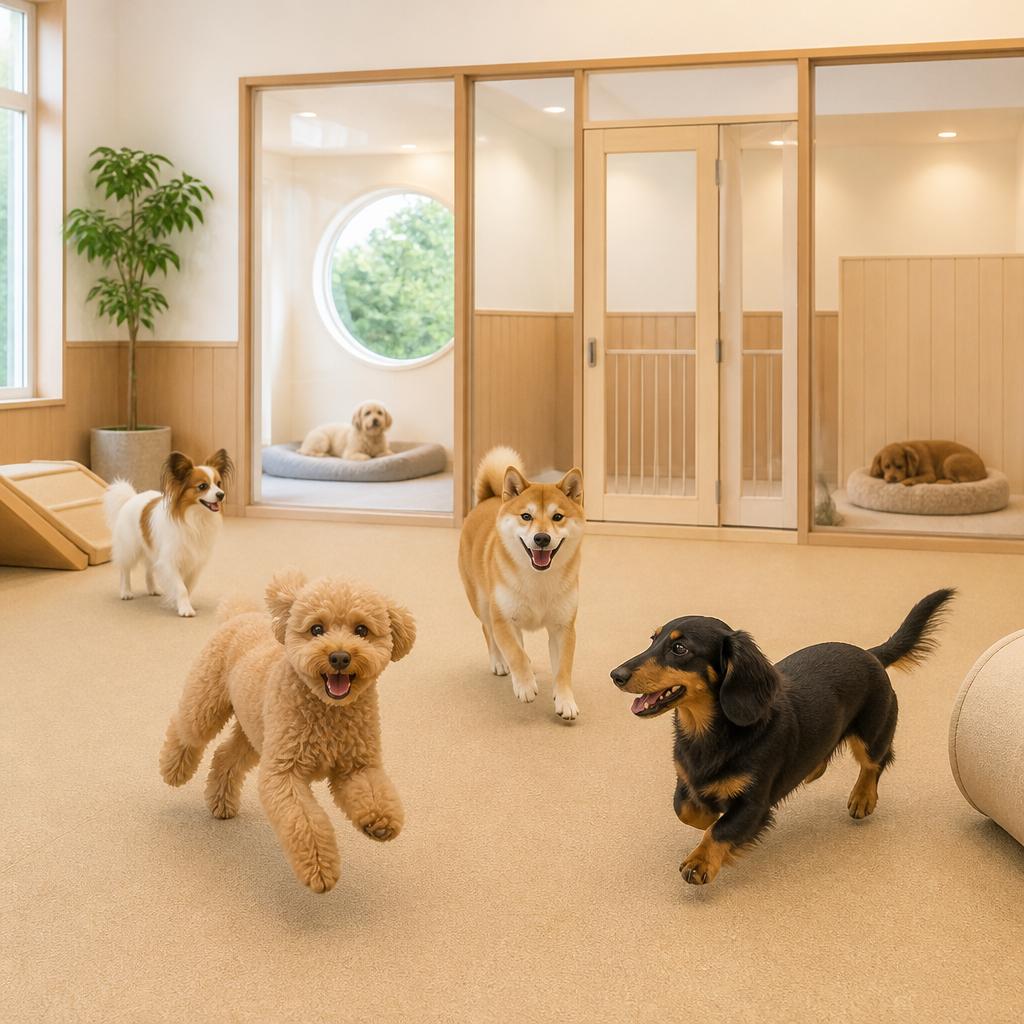 安心して預けられるペットホテル、遊びと社会化で愛犬をサポート！