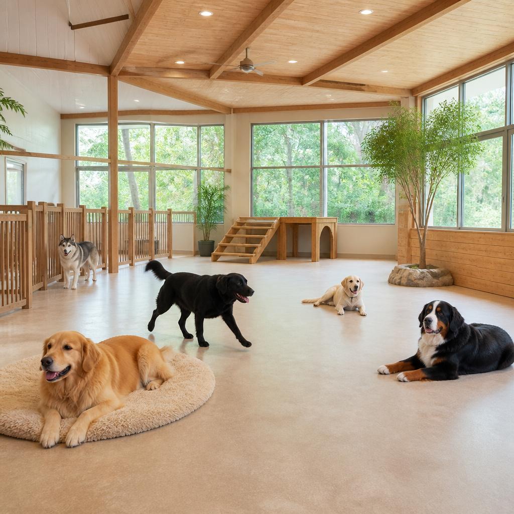大型犬専用、広々とした安心空間で大切な時間を！