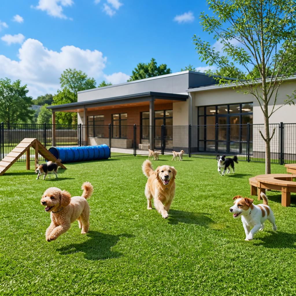 愛犬を安心して預けられる場所、ドッグラン完備の犬保育園