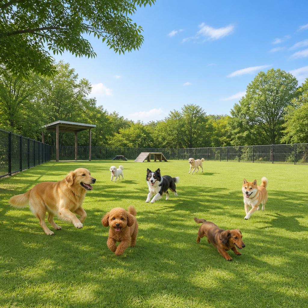 全犬種対応のドッグラン完備！