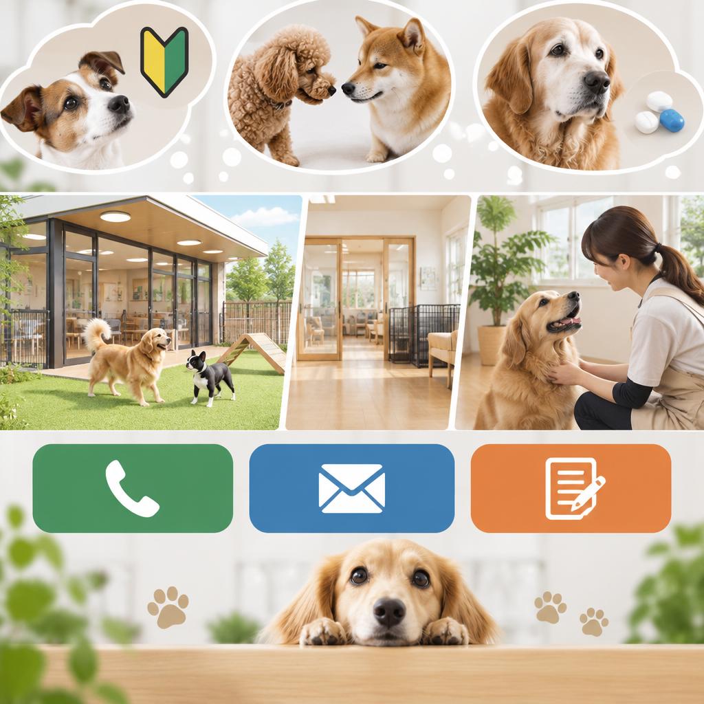 まずは見学・ご相談から。愛犬に合う預け方を一緒に